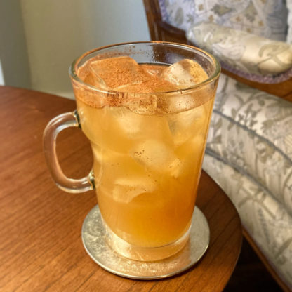 Apple Ginger Snap Cider Ginger Beer Bourbon Whiskey Lemon Juice Iced Cocktail