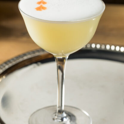 Pisco Sour With Pisco Lemon Juice Egg White And Simple Syrup
