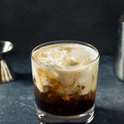 White Russian Vodka Kahlua Coffee Liqueur Cream Iced Cocktail