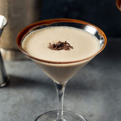 Boozy Refreshing Chocolate Martini With Vodka And Syrup