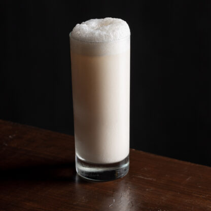 Ramos Gin Fizz With Gin Simple Syrup Lime Juice Lemon Juice Egg White Soda Water Cream Shaken Cocktail