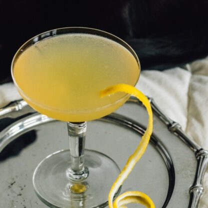 The Bee'S Knees Cocktail With Gin Lemon Juice And Honey