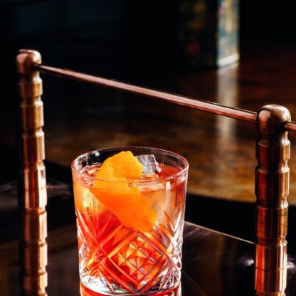Mexican Boulevardier Cocktail Anejo Tequila Campari Bitter Amaro Sweet Vermouth Drink
