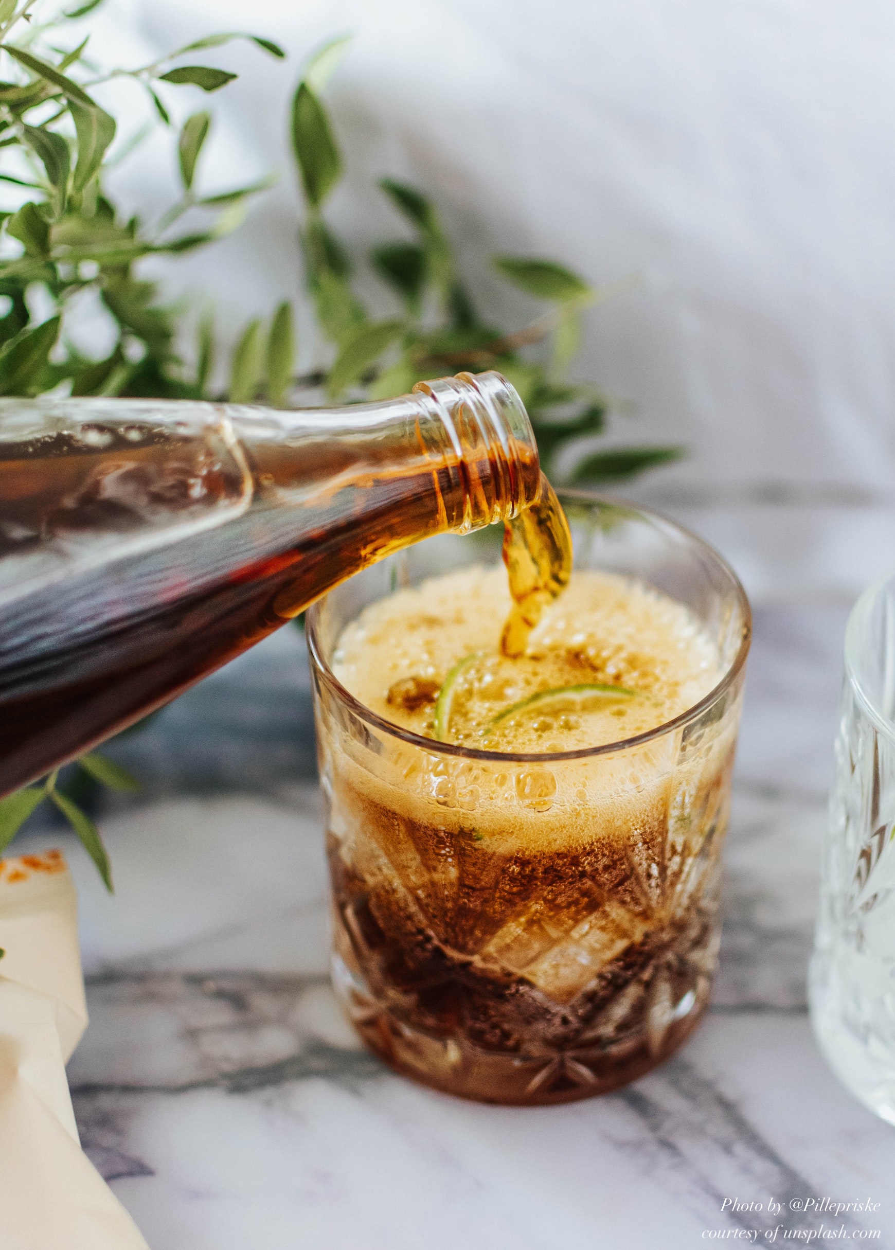 Cuba Libre Rum And Coke Cola And Lime Cocktail