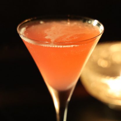 Division Bell Cocktail With Mezcal Aperol Lime Juice And Maraschino Liqueur