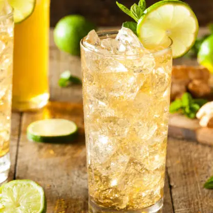 Mamie Taylor Cocktail With Scotch Lime Juice And Ginger Beer