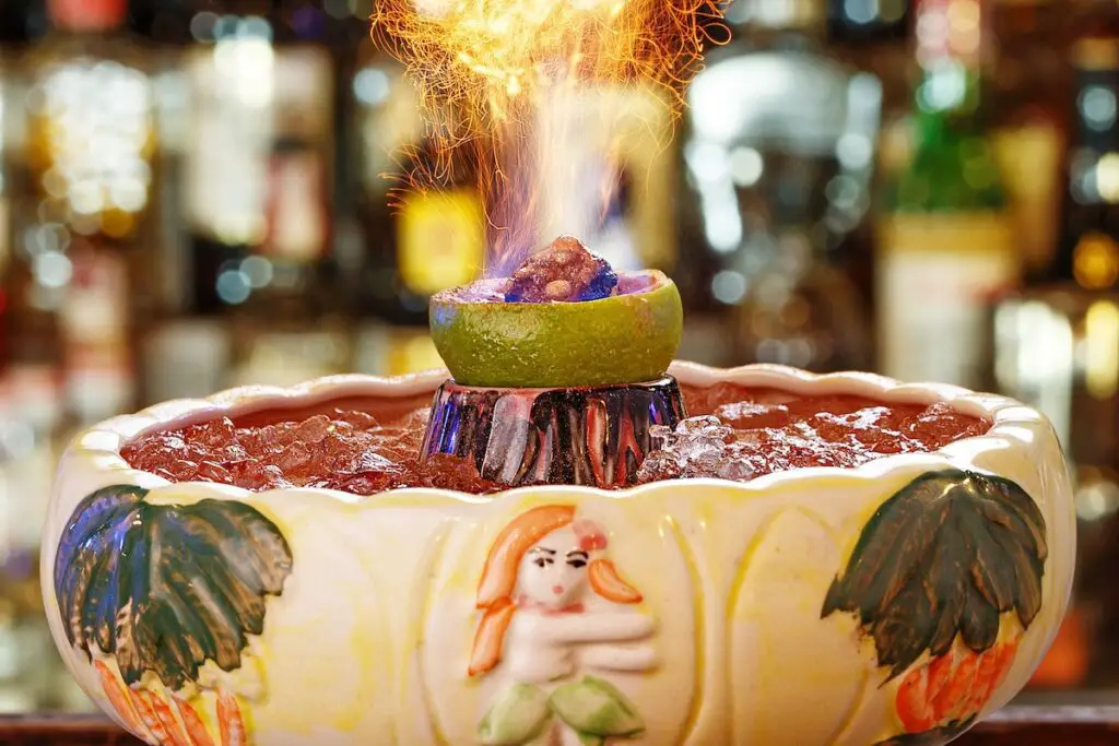 12 Crowd Pleasing Punch Recipes For Your Summer Cookout &Mdash; The Shaken Cocktail Scorpion Bowl Rum Cognac Orgeat Lemon Juice Orange Juice Cocktail