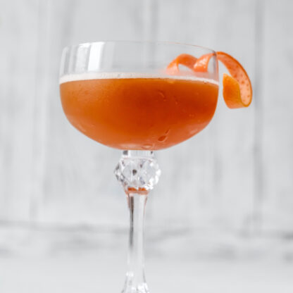 High Noon Cocktail With Mezcal Campari Amaro Combier Orange Liqueur Pink Grapefruit Juice