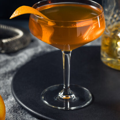 Irish Blonde Cocktail With Irish Whiskey Orange Liqueur Sherry And Bitters