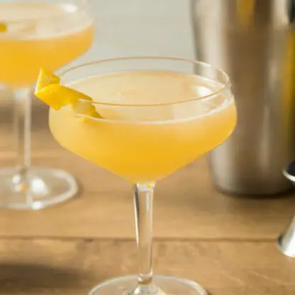 Tequila Corpse Reviver With Tequila Blanco Bianco Vermouth Absinthe Lime Juice Orange Juice And Orange Liqueur