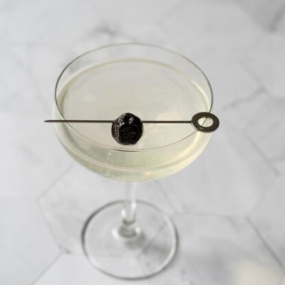 The Last Laugh Cocktail With Gin Maraschino Liqueur Green Chartreuse Lime Juice And Champagne
