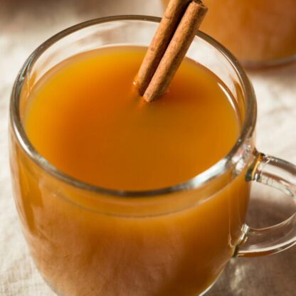 Auntie'S Hot Xmas Punch With Sherry Lemon Juice Cognac Apple Juice And Bitters