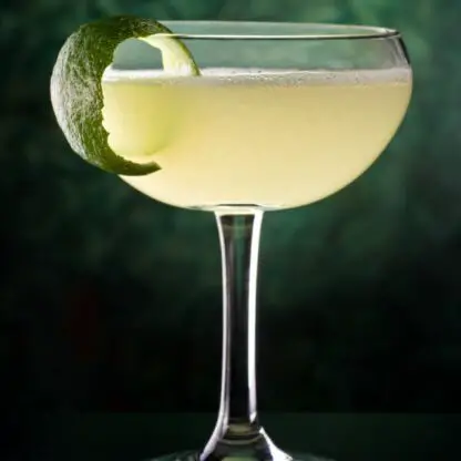 Wordsmith Cocktail With Jamaican Over-Proof Rum With Green Chartreuse Maraschino Liqueur And Lime Juice