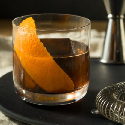 The Coffee House Old Fashioned With Coffee Liqueur Rye Whiskey And Orange Bitters