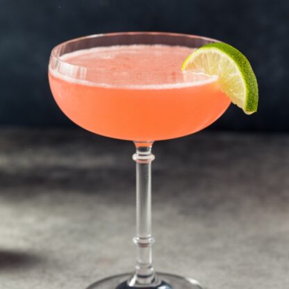Siesta Cocktail With Tequila Lime Juice Grapefruit Juice Campari And Simple Syrup