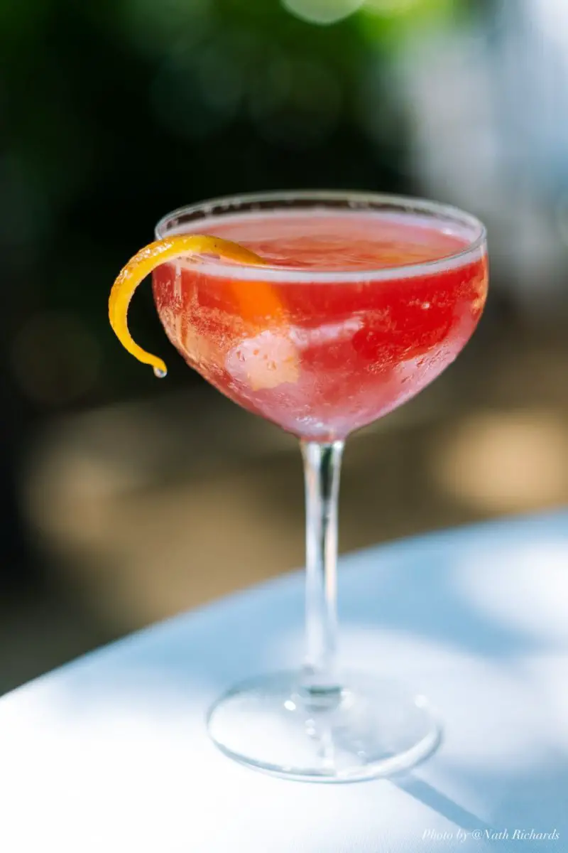 Cosmicus Cocktail With Vodka Italicus Bergamot Liqueur Cranberry Juice Lime Juice And Saline